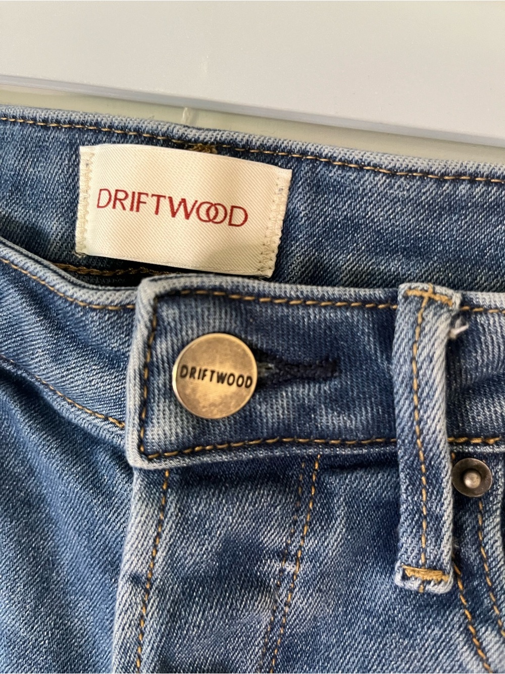 DRIFTWOOD Floral Embroidered Frayed-Hem Denim Shorts - Picture 5 of 9